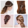 Jaciya 18 Pack Bride Crystal Rhinestone Starfish Hair Pin Hair Jewelry Hair Accessories Women Headwear Headdress for Beach Themed Wedding,Party, Hair Clips for Women