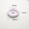 luzen 4Pcs Small Round Eyeshadow Box Replacement Empty Box Case DIY Refillable Magnet Makeup Eyeshadow Powder Blush Lipstick Sub-packing Containers for Women Daily and Travel Use