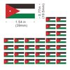 Womaha 30 Temporary Jordan Flag Tattoos Fans Face Tattoo Stickers for Adults Kids Group Activity Props