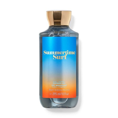 Bath and Body Works Summertime Surf Shower Gel Body Wash 10 Ounce Full Size Limited Edition Scent