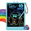 TEKFUN LCD Writing Tablet Doodle Board, 10inch Colorful Drawing Tablet Writing Pad, Kids Travel Essentials, Toddler Toys for 3 4 5 6 7 8 Year Old Girls Boys (Blue)