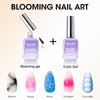 Gellen Blooming Gel - 18ml Clear Blooming Nail Polish Soak Off UV Gel for Spreading Marble Effect,Nail Art Gel Christmas DIY Salon Manicure Design Home
