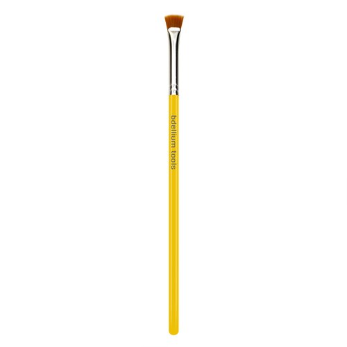 Bdellium Tools Professional Makeup Brush - Studio Series 731 Mascara Fan - With Soft Synthetic Fibers, For Applying Mascara (Yellow, 1pc)