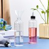 Barydat 12 Pcs Twist Top Applicator Bottle 8 oz Hair Dye Bottle Hair Squeeze Bottle Applicator Hair Oil Container with Ratio Graduated Scale, Black Open Close Nozzle and 2 Funnels for Shampoo Lotion