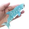 Cyan Blue Whale Shark Hair Clip,Acetate Hair Clip,Small Claw Clip for Women, 1 Count (Pack of 1)