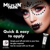 Face Jewels by Moon Terror - Festival Face Body Gems, SFX Make up, Crystal Make up Eye Glitter Stickers, Temporary Tattoo Jewels, Special Effects Make up (Freak Show)