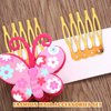 Luxshiny 50Pcs Hair Combs, 5 Teeth wedding veil hair combs Bridal Hair Comb Hair Side Comb for Fine Hair Women Girl DIY Bridal Hair Accessories