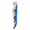True TrueTap Metallic Blue Double Hinged Waiter’s Corkscrew, Stainless Steel Wine Key with Foil Cutter