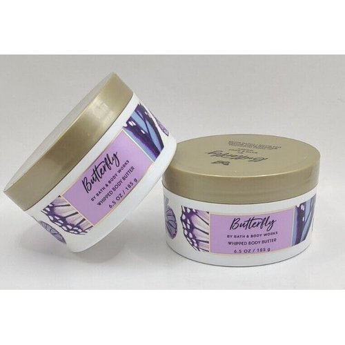 2 Butterfly Shea & Cocoa Butter Whipped Body Butter bath body 6.5oz