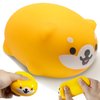 Cute Dog Stress Balls for Kids, Orange Dogs Fidget Toys for Adults，Squishy Toys, Dough Ball Sensory Toys, Kawaii Squishy Animal Squeeze Stress Balls, Fun Party Favors and Gifts for Boys and Girls