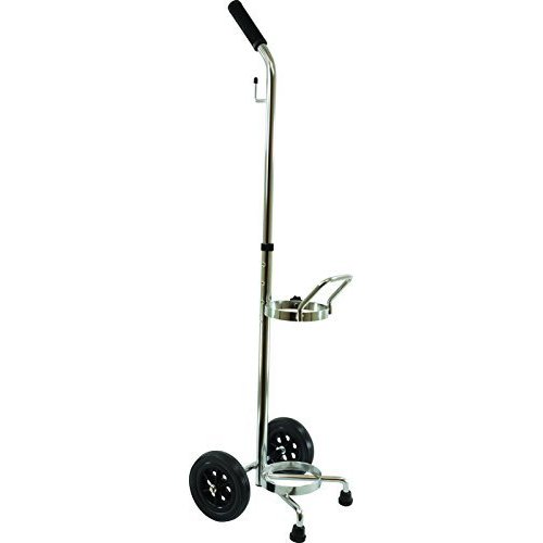 Single Cylinder Size D or E Oxygen Cylinder Cart