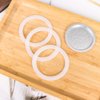 1 Filter and 3 Silicone Gasket Seals Replacement for Aluminium Moka Pot and Stovetop Espresso Coffee Maker (9 Cup)