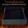 Forged Dice Co. 6 Inch Magnetic Folding Dice Tray - Portable Folding Dice Rolling Tray for use as DND Dice Tray D&D Dice Tray or Dice Game - Quiets Rolling Metal Dice and Folds Flat - Black