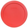 Pyrex 7201-PC Round 4 Cup Storage Lid for Glass Bowls (6, Red)