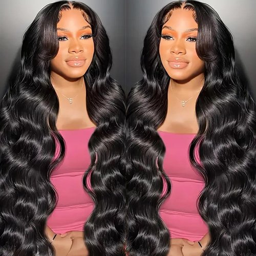 13x6 Lace Front Wigs Human Hair 250 Density HD Lace Front Wigs Human Hair Body Wave Lace Front Wigs Human Hair Wigs for Black Women Body Wave Wig 13x6 HD Lace Front Wigs Human Hair 24 inch Black Wig