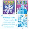 Omgouue 2PCS Winter Wonderland Crafts for Kids Ages 4-8 Christmas Sticker Paint Books Includes Elf Penguins Snowman and More Designs Gift Party Create 20 Pictures Sticker Sheets are Separate