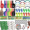 Luenghaoyun 122pcs Soccer Party Favor Bulk, Sport Birthday Party Gift Goodie Bag Filler Mini Soccer Ball Toy for Kids Soccer Theme Party Supplies