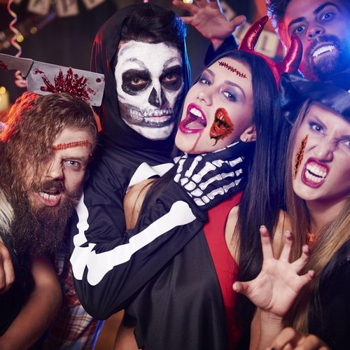 70+PCS 10 Sheets Fake Scars Temporary Tattoos, Horror Realistic Scary Blood Zombie Face Stickers, Halloween Simulation Wounds Stitches Body Makeup, Chucky Cosume Prank Cosplay Kids Men Women Adults B