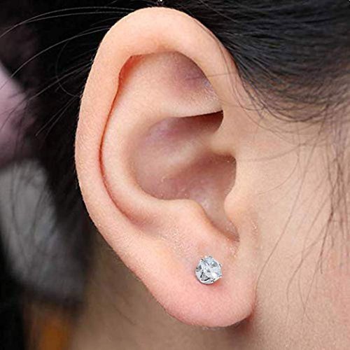 2 Pack Ear Piercing Gun Kit | Disposable Sterile Ear Piercing Kit | Painless Ear Piercing Gun Tool with Cubic Zirconia Studs (5mm)