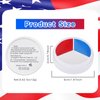 MEICOLY Red White Blue Face Paint Palette for Halloween Devil SFX Cosplay Makeup,4th of July Patriotic Face Body Paint,Independence Day USA Flag Face Painting for Kids and Adults