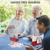 LotFancy Playing Card Holder for Kids, Adults, Seniors, 2 Pack, Wooden Hands Free Card Holders for Playing Cards, Family Card Game Nights, Canasta, Poker Parties, 6” x 3.1” x 2.4”