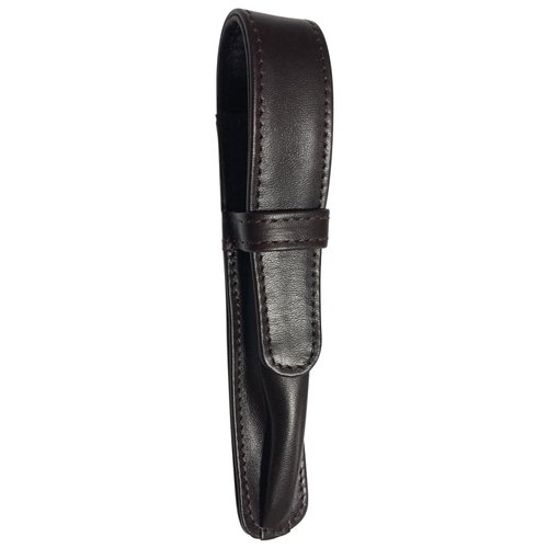 Leather Pen Holder - Black Single