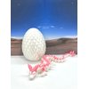 3D Printed Crystal Dragon with Dragon Egg, Full Articulated Dragon, White and Pink Crystal Dragon, Executive Desk Toy, Fidget Toys for Autism/ADHD D062WP