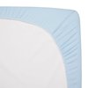 American Baby Company Fitted Pack N Play Playard Sheet 27" x 39", Soft Breathable Neutral 100% Cotton Jersey Pack and Play Sheet, Blue, for Boys and Girls, Fits Most Mini Crib Mattresses