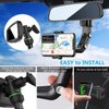 PKYAA Rearview Mirror Phone Mount Holder for Car, 360° Rotating , Multifunctional Mount Phone and GPS Holder Universal Car Phone Holder for All Smartphones