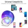 4-Pack Phone Ring Holder 360 Rotation Finger Stand Grip Kickstand for Smartphones and Tablets (Galaxy Nebula)