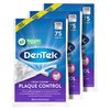 DenTek Cross Flosser Plaque Control Floss Picks, X-Shaped Floss, 75 Count, 3 Pack