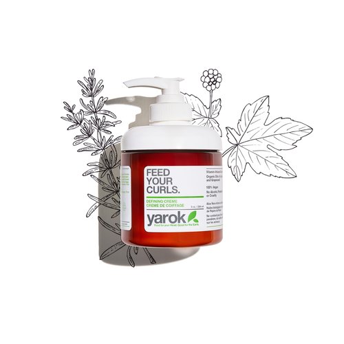 Yarok - Feed Your Curls Defining Cream - Moisturize, Nourish & Define - Hydrating & Nourishing Curl Styling Cream - For Frizzy, Curly Hair - 100% Vegan - Gluten, Sulfate, Paraben & Cruelty Free - 8oz