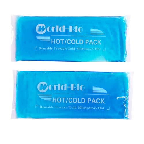 Ice Packs for Injuries Reusable Gel (2 Pack) - Hot Cold Gel Ice Pack for Injury, Pain Relief, Rehabilitation - Flexible Ice Packs for Knee, Shoulder, Back, Neck, Wrist - 4.7" x 12.2"