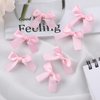 40 Pcs Mini Bow Hair Clips Satin Mini Bow Clips Small Bowknot Barrettes Hair Ribbon Alligator Clips Hair Bows for Girls Baby Women(Pink)