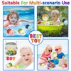 Bath Toys for Toddlers 1-3 - Mold Free Bath Toys Baby Pool Toys Toddler Age 1-2-4 Bath Toys for Infants 6-12 Months 1 2 3 4 Year Old Girl Boys Gifts Wind-Up Bathtub Toys for Baby Water Tub Toys