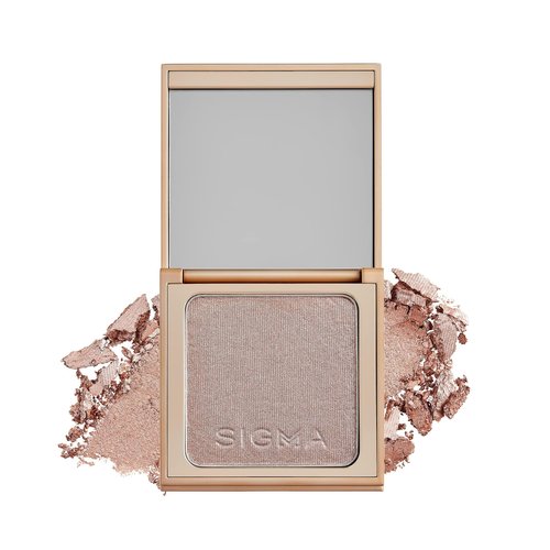 Sigma Beauty Highlighter Makeup – Illuminating Highlighting Powder for Face, Sheer Glimmer Face Highlighter for Cheeks, Cupid’s Bow, & Brow Bone (Twilight, Pinky Quartz Metallic)
