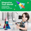PicassoTiles Magnetic Tiles Building Blocks Mini Size Diamond Series Magnet Toys Travel Size On-The-Go Magnets Construction Sensory Toys Gifts Educational Set STEM Learning Kit Playset PTM40