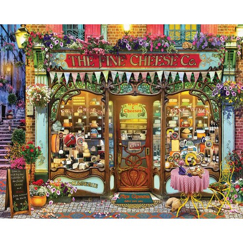 WHITE MOUNTAIN PUZZLES Wine And Cheese Shop 1000 Piece Puzzle, 1 EA