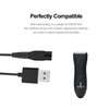 Replacement Charging Cable Fit for Meridian Grooming Electric Shaver Trimmer 5Ft Charger Cable Power Adapter Cord Black