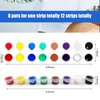 Acrylic Paint Strips For Kids&Adults,Bulk Set of 12 Washable Filled Paint Sets in 8 Colors,With 12 Paintbrushes,Painting Art Supplies Craft Paint Pots for Home Birthday Party Favors (Brown Purple)