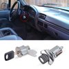 AUTOBABA Ignition Switch Lock Cylinder & 2 Pcs Door Lock Cylinder with Keys Compatible with 1992-1995 Ford Bronco F150 F250 F350 E150 E250 E350 Ranger Replaces# C-42-150 DP-42-122 F3UZ1522050D