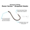 Harmony Fishing - Razor Series Dropshot Fishing Hooks (Select Size & Quantity) (Size 1/0 (10 Pack))
