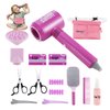 Lflwacy 15PCS Hair Salon Toys for Girls，Kids Beauty Salon Toy Kit Pretend Hair Styling Set with Blow Dryer, Stylist Toolbag，Scissors and Stylist Accessories