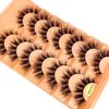 AMSDCN New 7Pairs Design Wet Manga Lashes 3D fluffy Eyelash Extensions Makeup Fashion Long Thick Natural Fake Eyelashes (MY-06)
