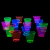 Party Essentials Plastic Cups, 50-Count, Assorted Neon