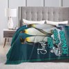 Penguins Blanket Just A Girl Who Loves Penguins Throw Blanket Penguin Stuff Decor Merch Cozy Flannel Soft Warm Plush Lightweight Bedding Penguin Gifts for Girls Woman Sofa Bedding Couch 50"X40"