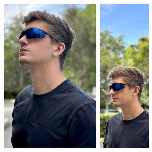 Calabria 91348 Anti Fog Bifocal Reading Safety Glasses Readers +1.50 Blue Mirror Men Women Eye Protection Protective Eyewear