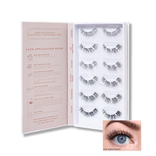 FlutterHabit Classic Collection Box, DIY Lash Extensions, Lash Clusters Kit, Up to 10 Day Wear, Natural & Classic Lashes, Salon Quality Eyelashes Extensions, 6 Sets of Lashes, No Lash Glue Included