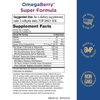Purity Products OmegaBerry Fish Oil w/Vitamin D3 + Organic Acai Super Formula - 1875 mg of Concentrated, Molecularly Distilled, Ultra Pure Omega-3s 1080 mg EPA + 720mg DHA + 120 mg DPA - 90 Count