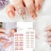 NEWSPIED 8 Sheets Summer Gel Nail Strips Stickers Spring Flowers Full Wrap Nail Stickers for Nail Art Daisy Floral Design Long Lasting Gel Nail Polish Strips for Women Girls DIY Manicure Decals